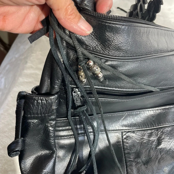 Large leather shoulder Bag - Picture 5 of 7